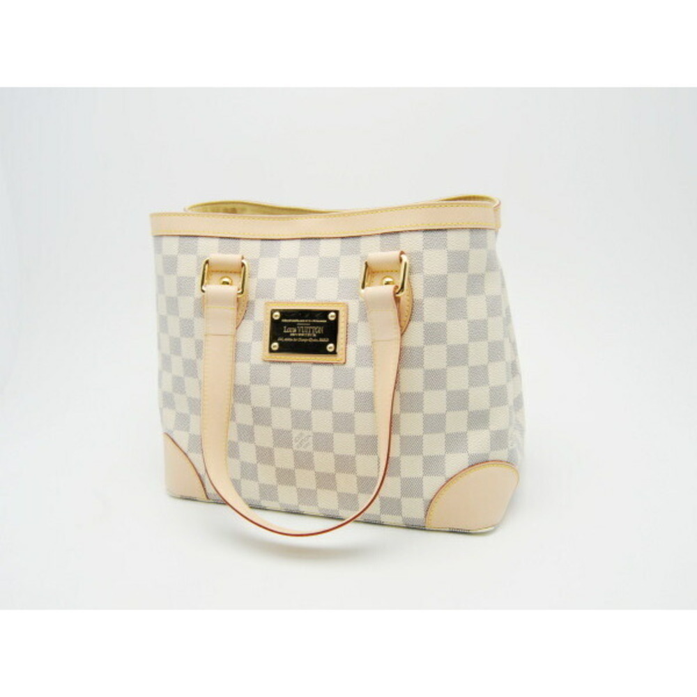 Louis Vuitton Damier Azur White Hampstead